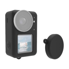Silicone case Puluz pentru DJI Osmo Action 4/3 with lens cover (black)