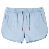 Pantaloni scurti pentru copii, albastru denim pal, 104 GartenMobel Dekor, vidaXL