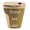 Bricheta Metalica Personalizata cu Textul Tau, Gaz, Antivant, Cutie, Auriu