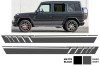 Stickere Laterale Auto Gri Inchis Performance Mercedes G-Class W463 (1989-up) AutoTuning KITT
