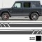 Stickere Laterale MERCEDES G-Class W463 W463 (1989-up) Gri Inchis Performance AutoTuning