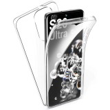 Husa compatibil cu SAMSUNG Galaxy S20 Ultra / S20 Ultra 5G 360 de grade transparenta Full Body TPU(fata + spate), Oem