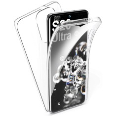 Husa compatibil cu SAMSUNG Galaxy S20 Ultra / S20 Ultra 5G 360 de grade transparenta Full Body TPU(fata + spate)