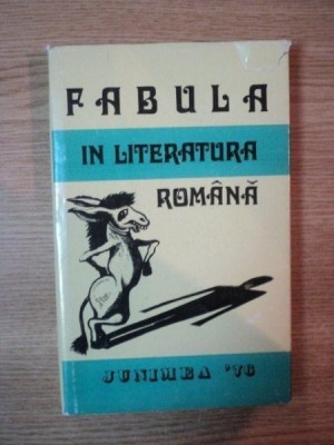 FABULA IN LITERATURA ROMANA , 1976 foto