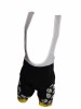 Pantaloni Ciclism Galben/Negru, Marimea M - Poliamida Elastan