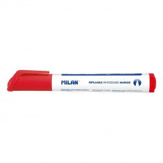 Marker MILAN Reincarcabil Pentru Tabla Magnetica, Rosu, Varf 5 mm, Markere, Marker Rosu, Markere Rosii, Marker cu Cerneala Rosie, Marker Nepermanent T