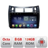 Navigatie Toyota Yaris 2008-2011 F-yaris08 Octa Core cu Android Radio Bluetooth Internet GPS WIFI DSP 8+128GB 4G CarStore Technology