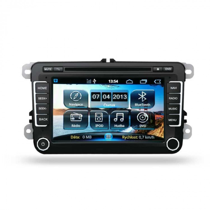Navigatie dedicata cu GPS , Radio, Handsfree , DVD Ipod pentru Skoda Octavia 2 Fabia 2 Superb VW Golf 5 6 Passat B6 B7 Jetta cu sistem Android 4.3 Kf