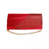 Cumpara ieftin Geanta plic de seara pentru ocazii si petreceri, rosu sidefat, 26 x 12 cm, Magrot 24008