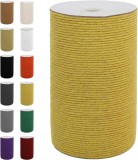 Bobina macrame SUNTQ, bumbac, galben, 3 mm x 200 m
