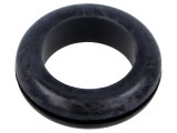 Manşon negru pentru montaj &Oslash; 40mm, &Oslash; 31mm, grosime panou max. 2mm