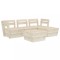 Set mobilier de gradina paleti, 5 piese, lemn de molid tratat