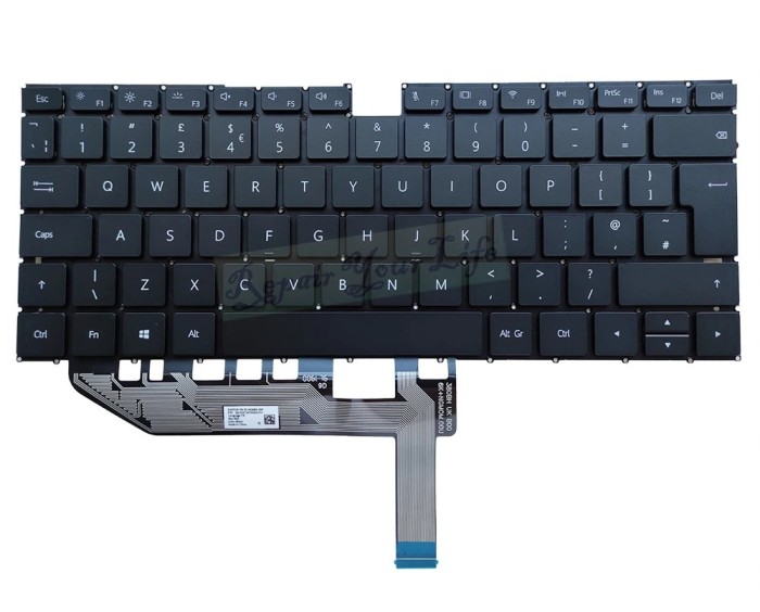 Tastatura Laptop, Huawei, MateBook X EUL-W19P, EUL-W29, EUL-W29P, 2020, iluminata, layout UK