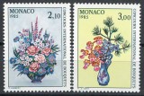 Monaco 1984 Mi 1664/65 MNH - Concursul Int de buchete de flori, Monte Carlo