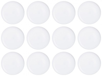 Set farfurii 12 piese, folosite pentru pizza, Opal, albe, diametru 32 cm foto