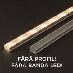 Ecran transparent pt. profil LED 41014A2, 2m foto