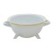 Strecuratoare cu picioruse Vef, tabla emailata, alba, 20 cm