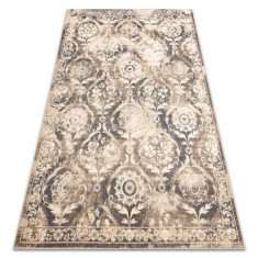 Covor Lână NAIN Ornament vintage 7601/50977 bej / albastru inchis, 120x170 cm