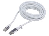 Cablu USB 3.0 RJ45 alb 3m