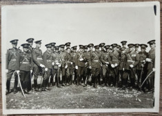 Grup de militari romani cu sabii, perioada interbelica// fotografie foto