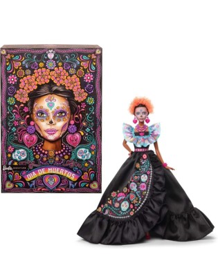 Păpușă Barbie Dia de Muertos, ediție de colecție, model HRM72 &amp;ndash; detalii unice, design tradițional mexican foto