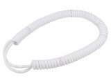 Cablu Spiralat PUR Alb 300V 0,5m-2m