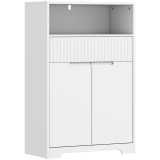 HOMCOM Dulap de sub Attributebaie Compact cu Sertar, 60x30x80 cm, Alb | Aosom Romania
