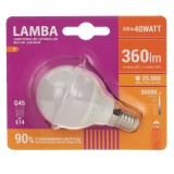 Bec LED E14 4W (G45) - Alb Cald, 360 Lumeni, 25.000 Ore, CMCLASS