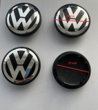 Capace Janta Volkswagen 69mm/57mm Negru/Argintiu - Set 4 Bucati