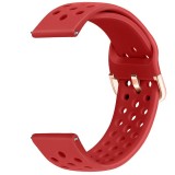 Curea din silicon, compatibila Withings Steel HR 40mm, telescoape Quick Release, 20mm, Red, Very Dream