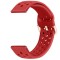 Curea din silicon, compatibila Garmin Foreruner 645 Music, telescoape Quick Release, 20mm, Red