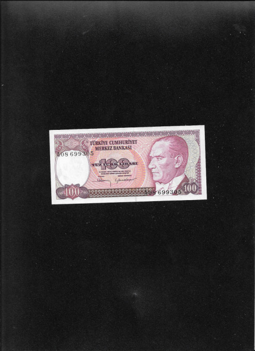 Turcia 100 lire 1970 (84) seria08699305 unc