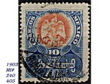 Mexic 1903 &ndash; Vulturul Național, 10 Centavos (Mi 240 / Scott 405) &ndash; timbru clasic ștampilat, Stampilat