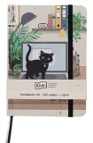 Carnet A6 - Bug Art - Chaton ordi | Kiub