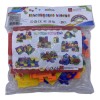 Joc constructii plastic, piese imbinat tip perete, multicolor, educativ, +3 ani, 25x25cm