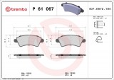 Set placute frana BREMBO P61067
