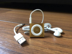 Ipod Shuffle 4th gen 2GB Gold+cablu+casti Apple,baterie 9 ore la volum maxim foto