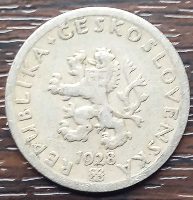 (M1829) MONEDA CEHOSLOVACIA - 20 HALERU 1928