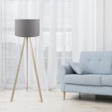 Cumpara ieftin Lampadar AYD-1522 Gri/Stejar