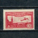 Franta 1930 - Posta Aeriana, avion, neștampilat, cu șarniera