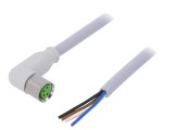 Cablu M8 4PIN Unghi 5m 30VAC