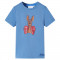 Tricou pentru copii cu m&acirc;neci scurte, albastru mediu, 128