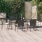 vidaXL Set mobilier de grădină cu perne, 7 piese, negru, poliratan 3185123