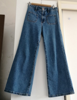 Blugi dama jeans C&amp;amp;A - largi, high loose masura 36 eur foto