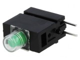 LED 3mm Verde 20mA 40&deg;