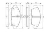 Set placute frana,frana disc HONDA CIVIC VIII Limuzina (FD, FA) (2005 - 2012) BOSCH 0 986 461 759