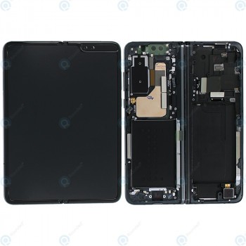Samsung Galaxy Fold (SM-F900F) Unitate de afișare completă negru cosmos GH82-20132B foto