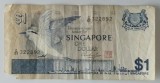 Bancnota - Singapore - 1 Dollar 1976