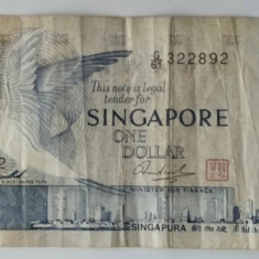 Bancnota - Singapore - 1 Dollar 1976