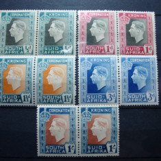 AFRICA DE SUD 1937 SERIE INCORONAREA GEORGE VI MH